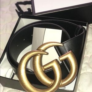 Jumbo wide Gucci belt